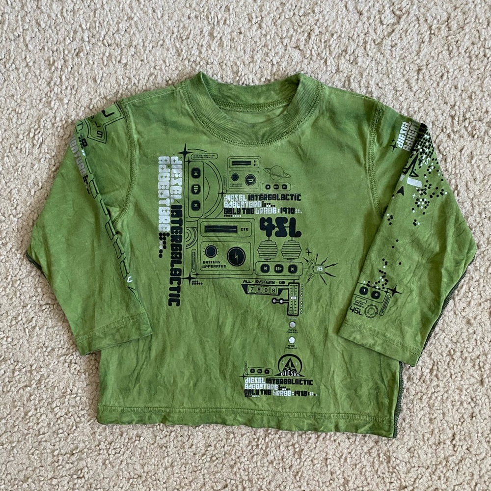 New Diesel Toddler Long Sleeve Tee Size 2 Unisex